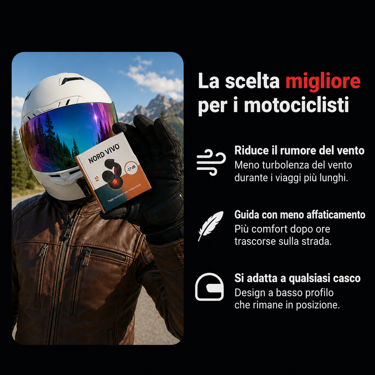 Nord Vivo Moto — Tappi Auricolari 27 dB